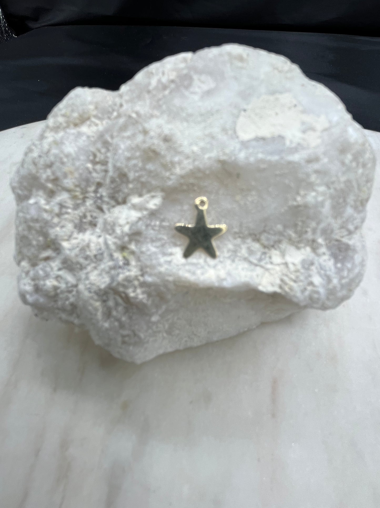 Gold Flat Star Charm