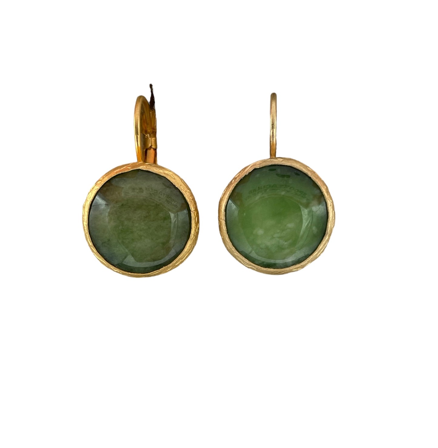 Agate French Clip Drop Earrings