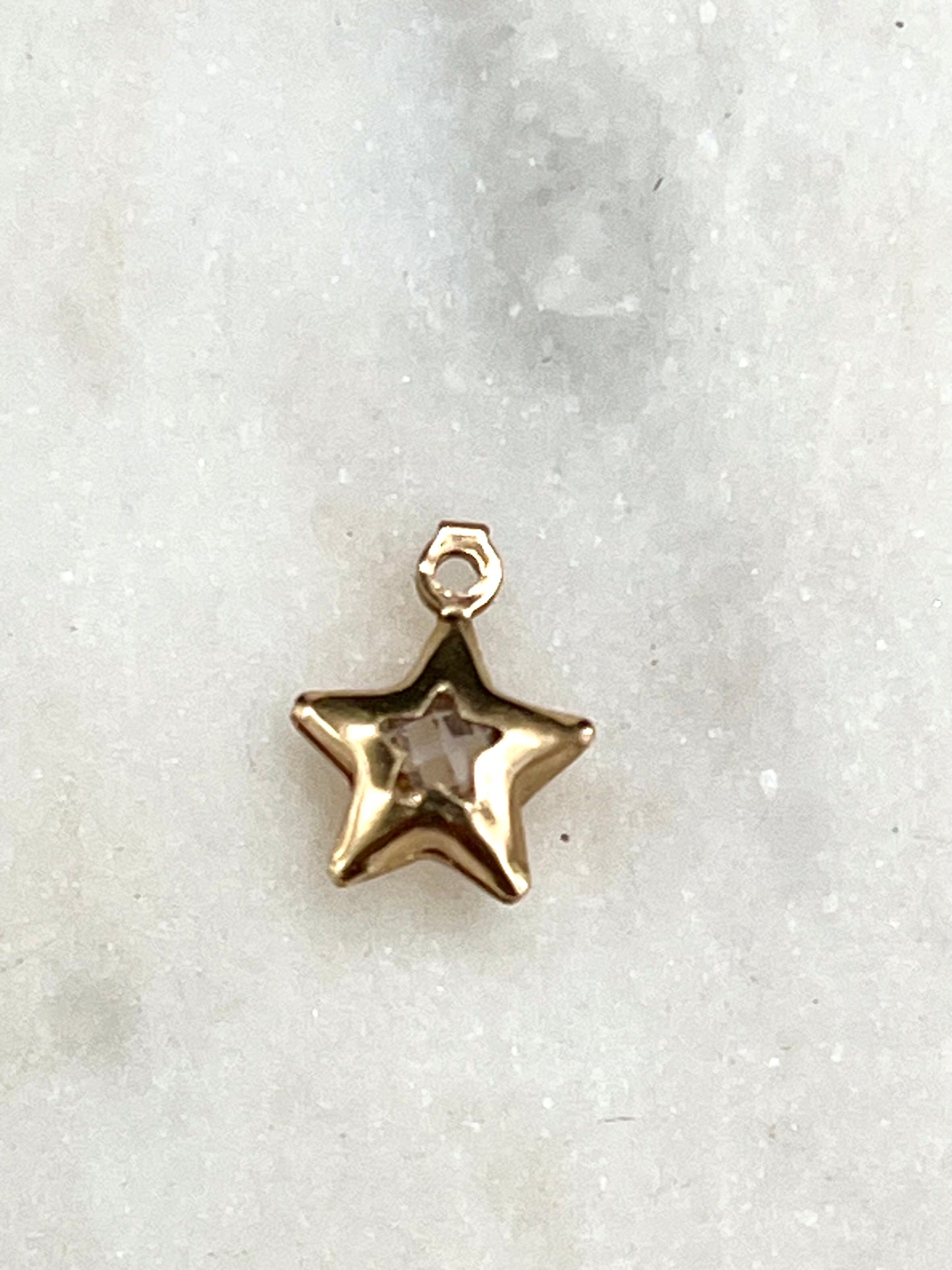 Gold Gem Star Charm