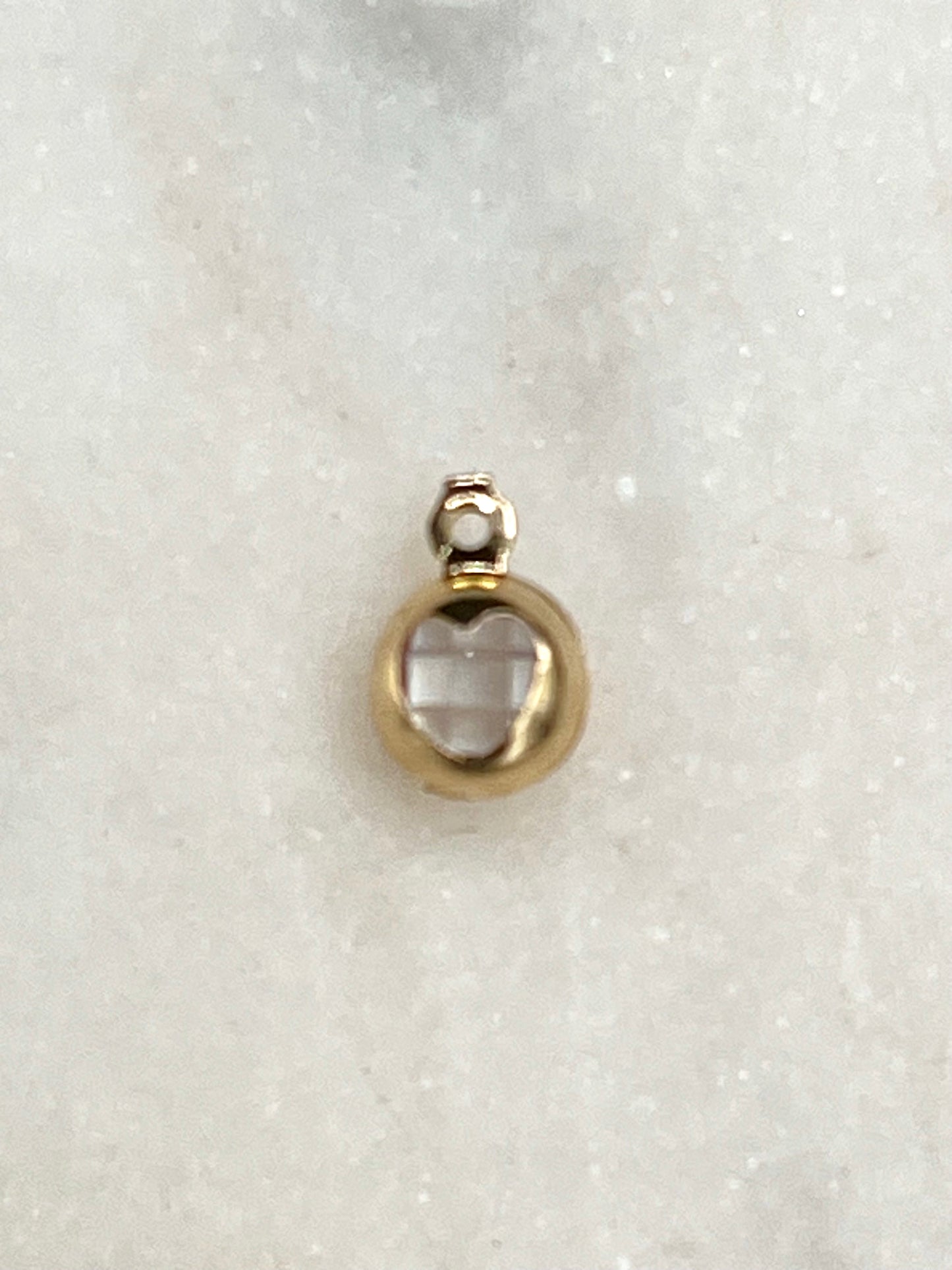 Gold Gem Drop Charm