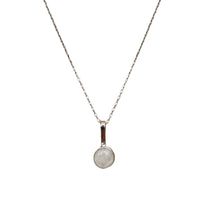 Load image into Gallery viewer, Polished MoonStone Pendant with Sterling Silver Chain