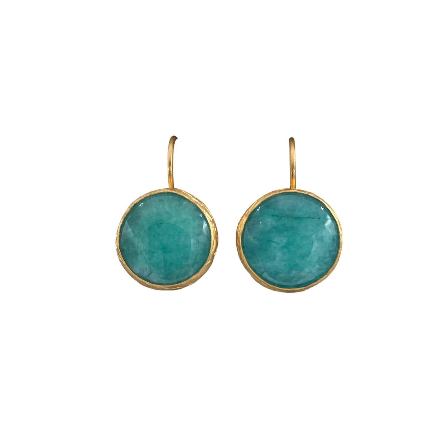 Agate French Clip Drop Earrings