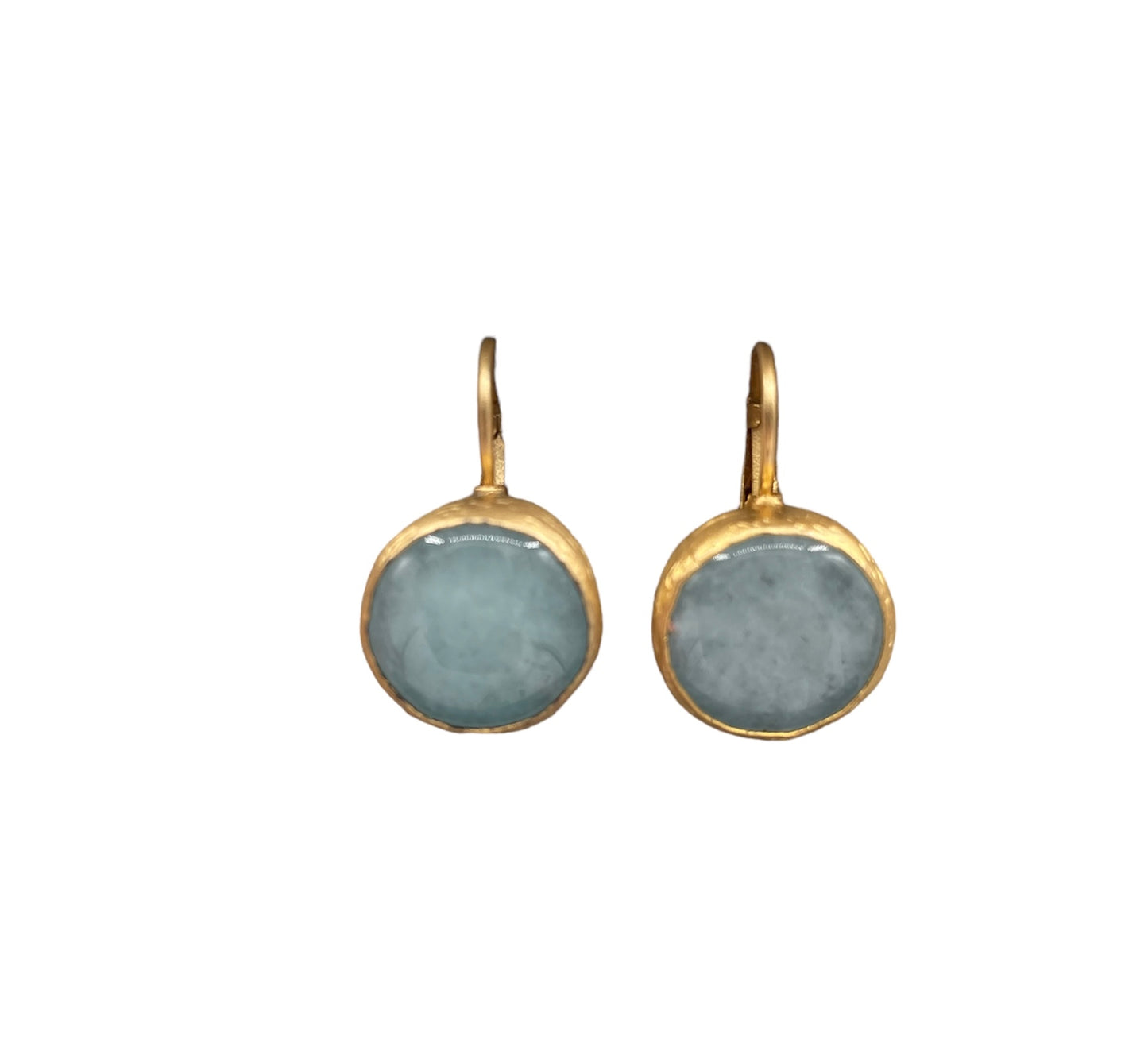 Agate French Clip Drop Earrings
