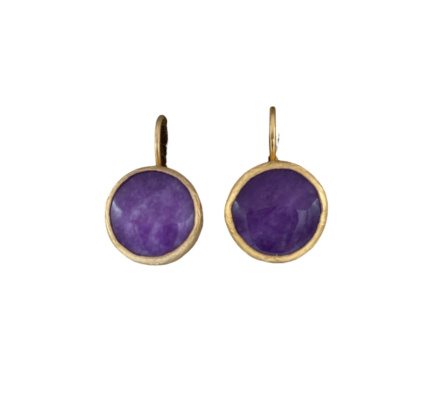 Agate French Clip Drop Earrings