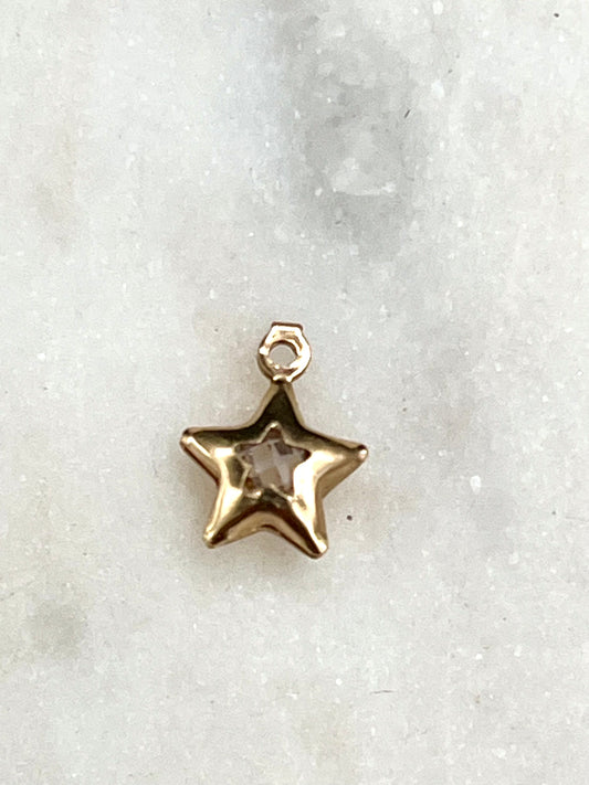 Gold Gem Star Charm