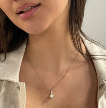 Load image into Gallery viewer, Polished MoonStone Pendant with Sterling Silver Chain