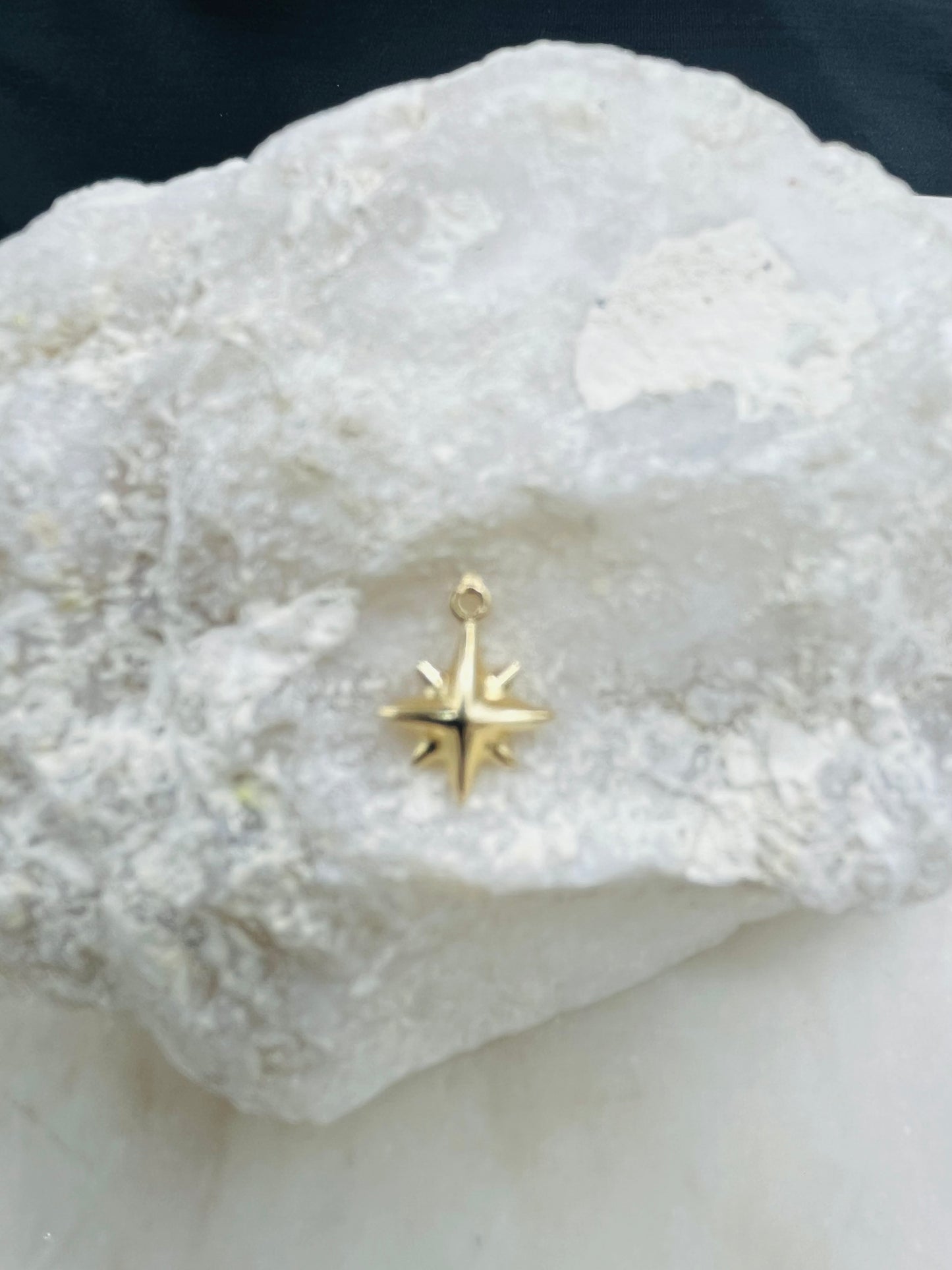 Gold North Star Charm