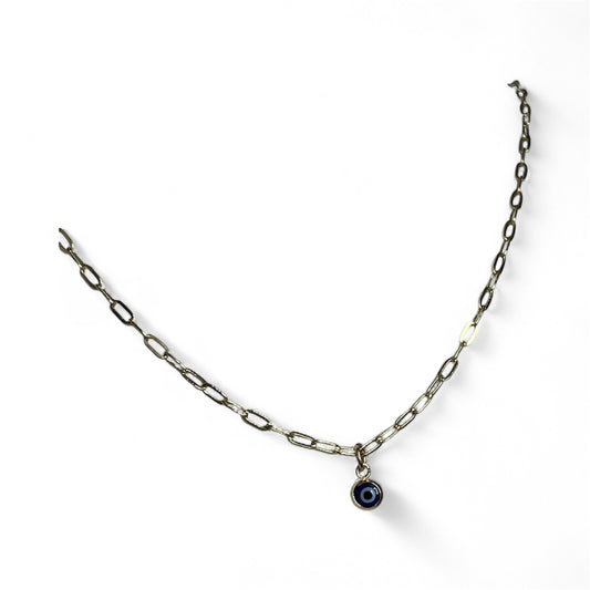 Gold Evil Eye Necklace