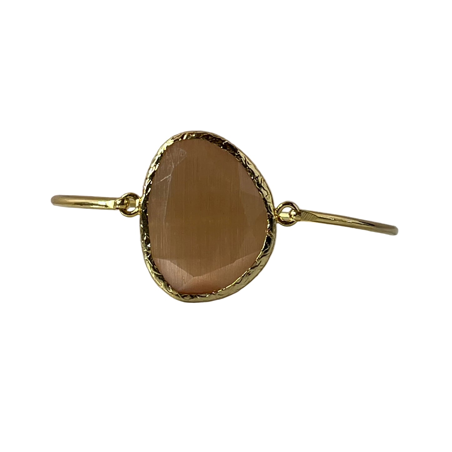 Cats Eye Pebble Shape Bangle