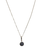Load image into Gallery viewer, Matte Lapis Pendant with Sterling Silver Chain