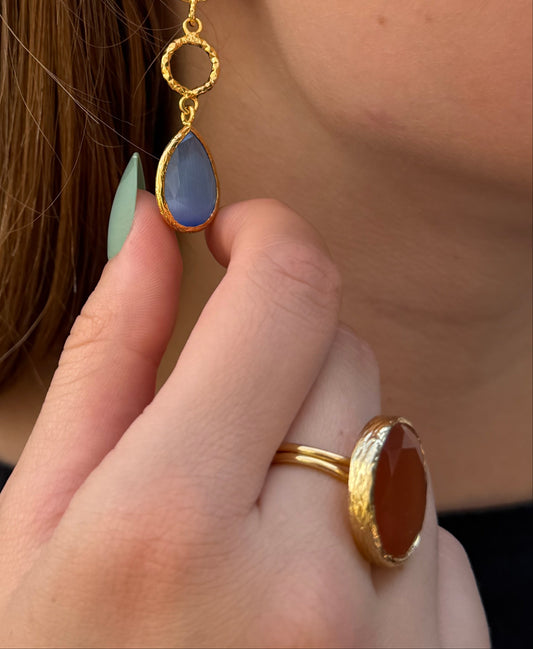 Cats Eye Ring Single Stone
