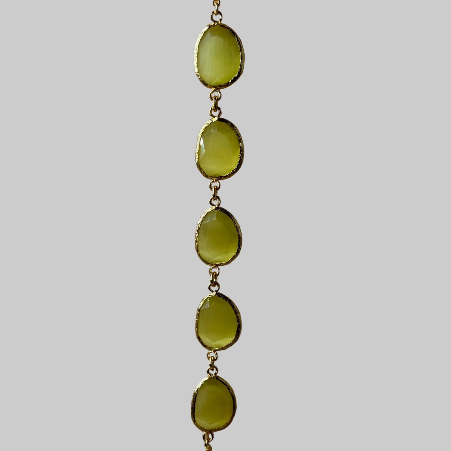 Cats Eye Pebble Shape Bracelet
