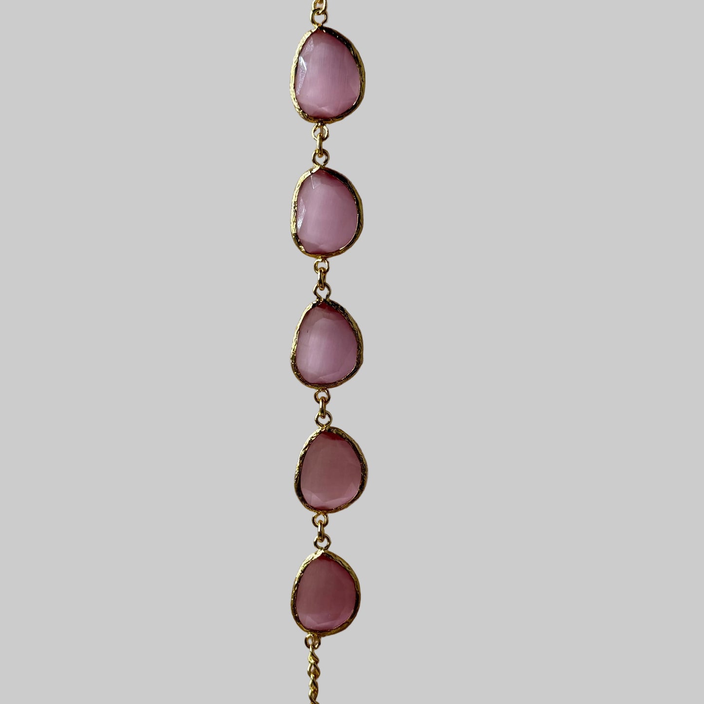 Cats Eye Pebble Shape Bracelet