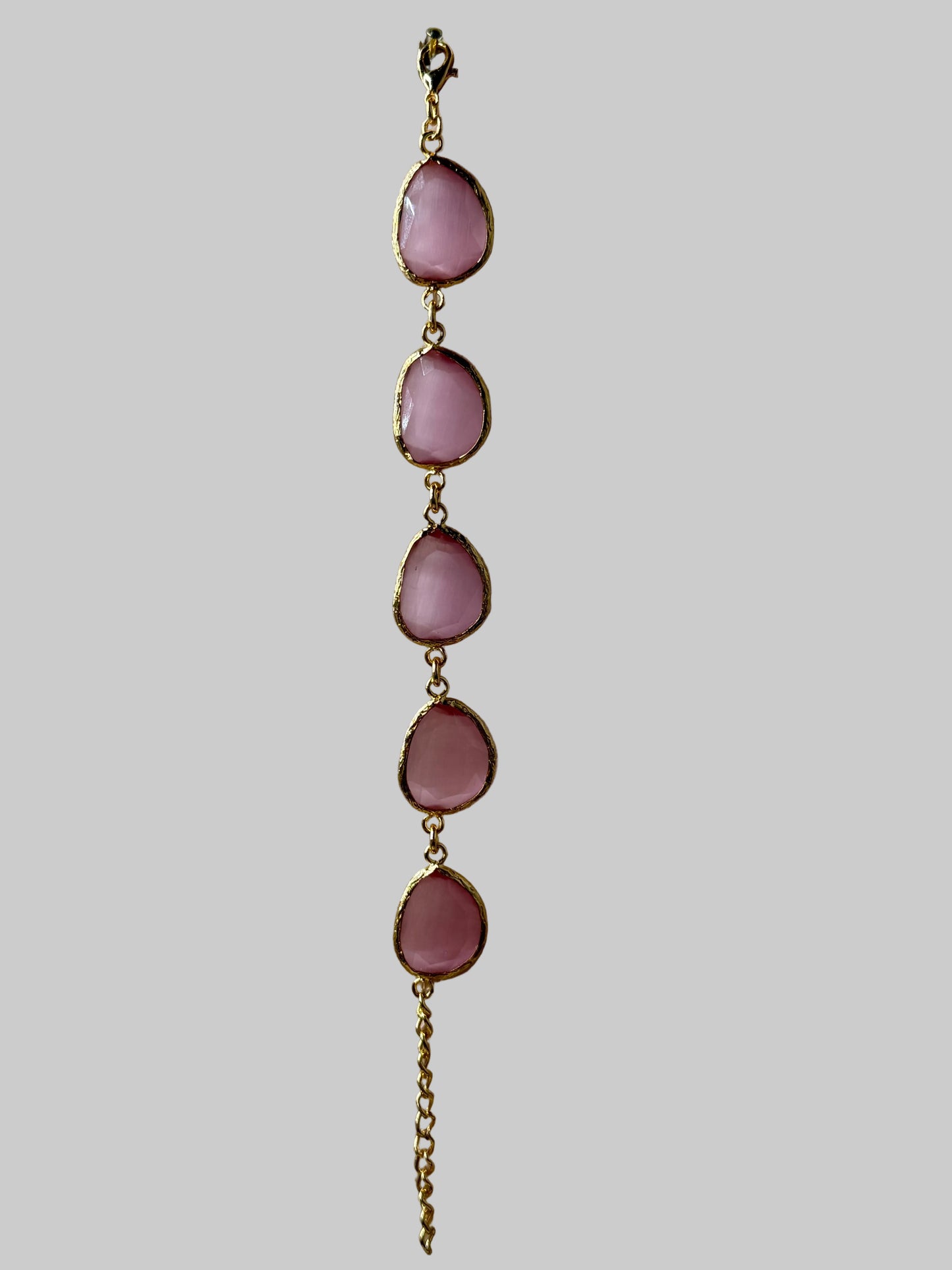 Cats Eye Pebble Shape Bracelet