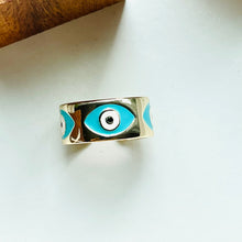 Load image into Gallery viewer, Delfin Evil Eye Ring