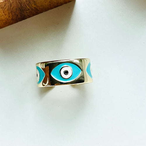 Delfin Evil Eye Ring