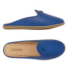 Load image into Gallery viewer, Cobalt Blue Mules - Women&#39;s - Charix Shoes