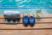 Load image into Gallery viewer, Cobalt Blue Mules - Women&#39;s - Charix Shoes