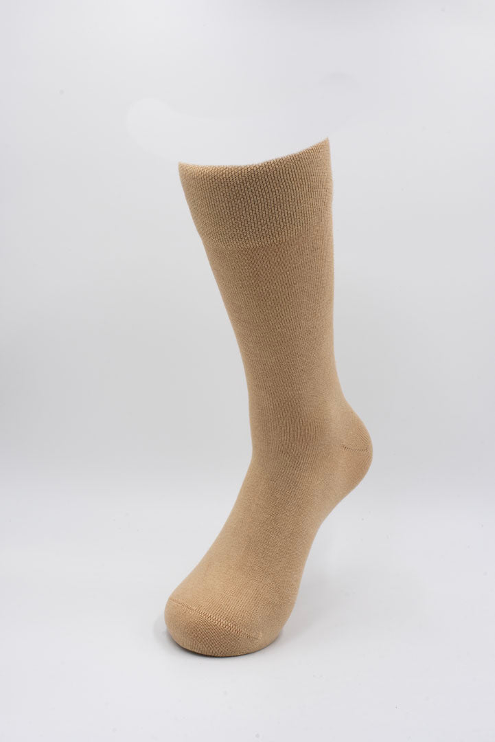 Beige Socks - Charix Shoes