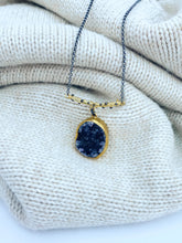 Load image into Gallery viewer, Nora Amethyst Druzy Necklace