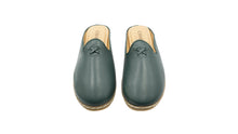 Load image into Gallery viewer, Hunter Green Mules - Women&#39;s - Charix Shoes