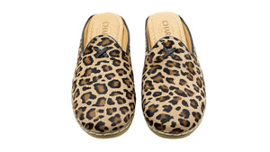 Leopard Mules - Women's - Charix Shoes