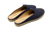 Load image into Gallery viewer, Navy Suede Mules - Women&#39;s - Charix Shoes