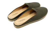 Load image into Gallery viewer, Olive Suede Mules - Women&#39;s - Charix Shoes