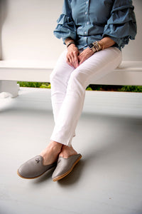 Ultimate Gray Mules - Women's - Charix Shoes